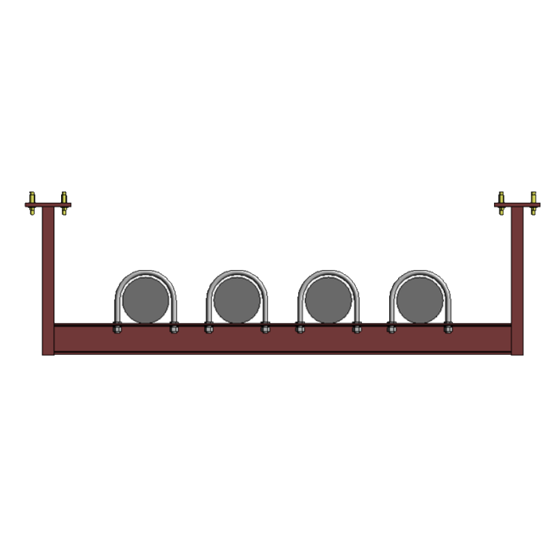배관 지지철물 부재 선정